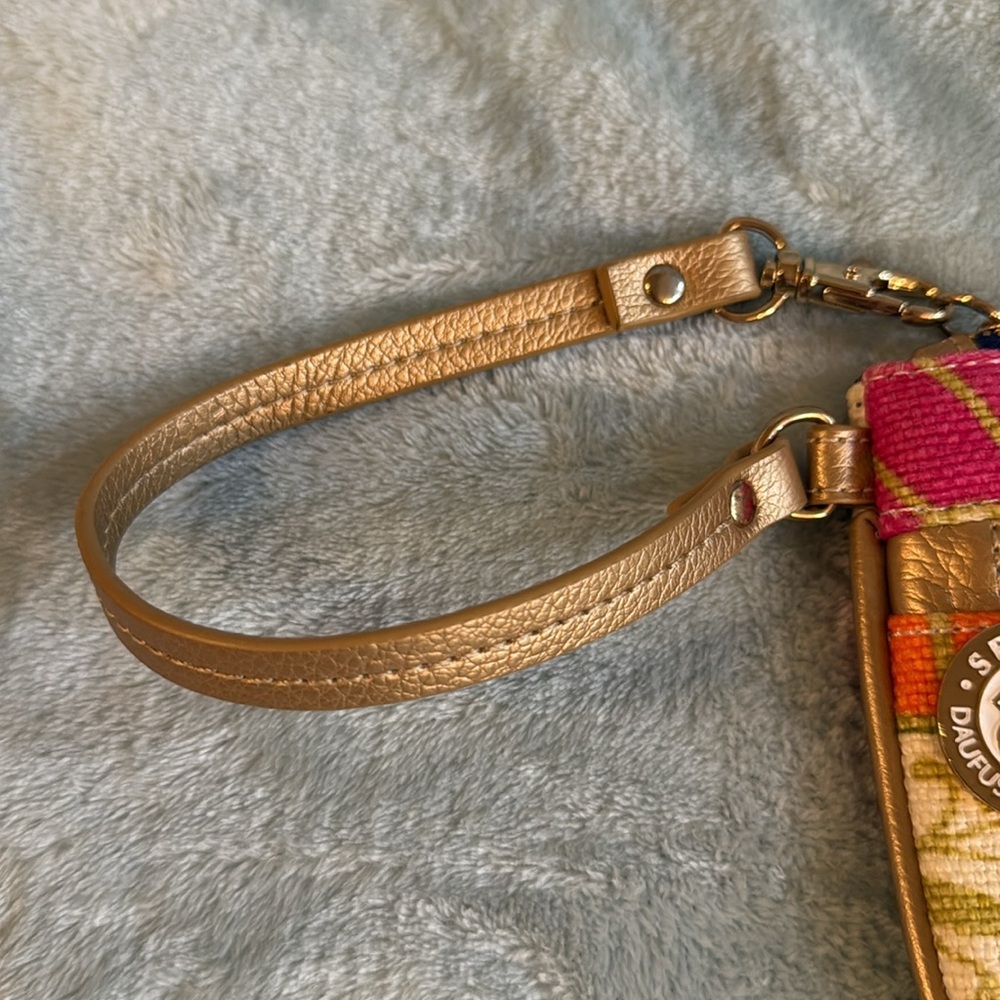Spartina 449 Women's Floral Wristlet - Pink, Orange, Gold - Picture 11 of 16